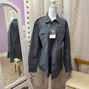 NWT Wrangler Men's Dark Gray Shirt Jacket